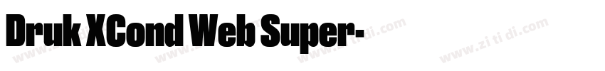 Druk XCond Web Super字体转换